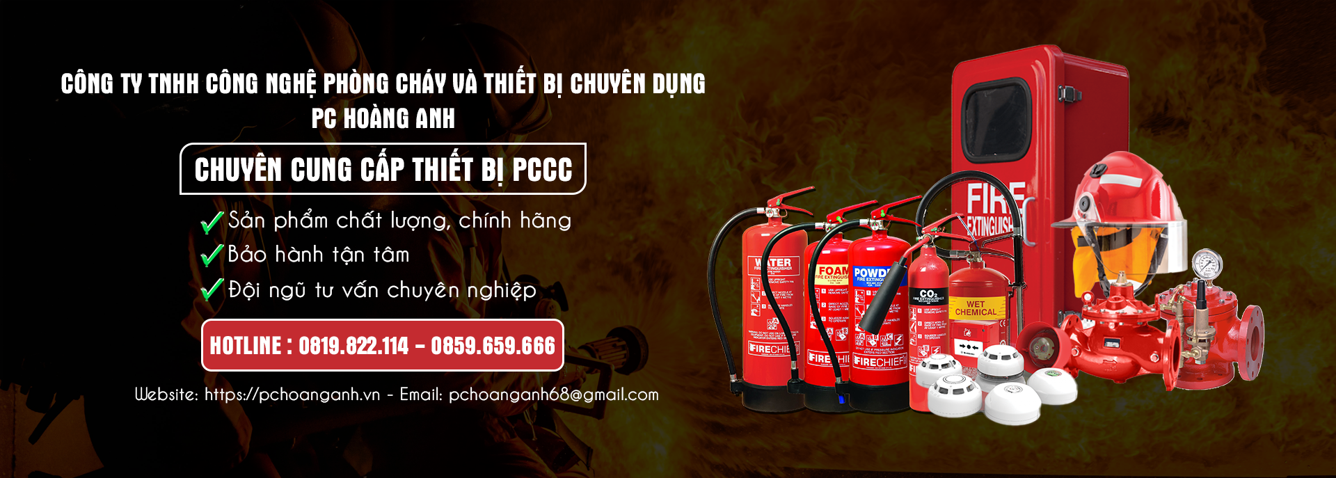 PC Hoàng Anh - Đơn vị phân phối thiết bị PCCC