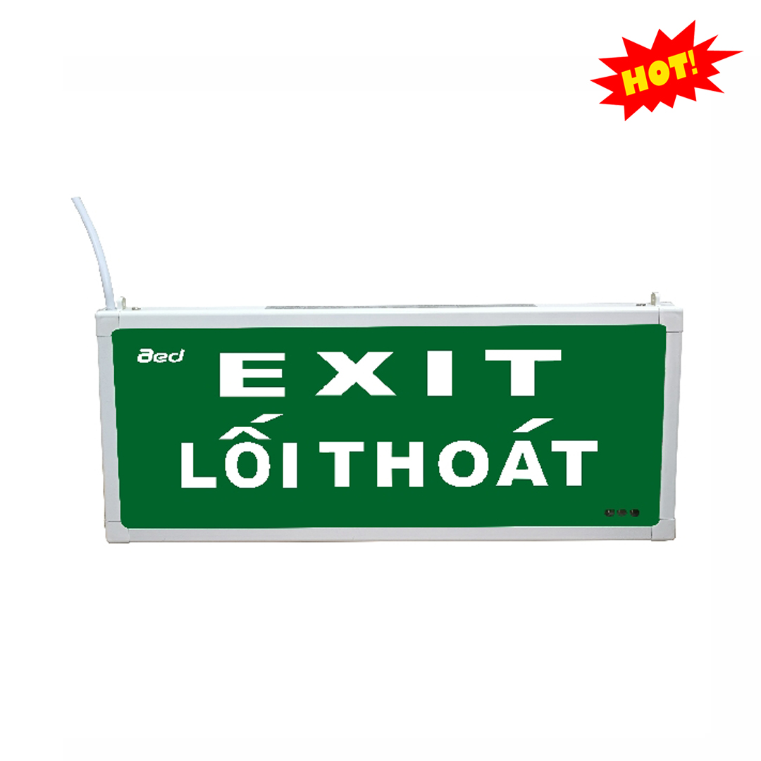 Đèn Exit không chỉ hướng – Song ngữ