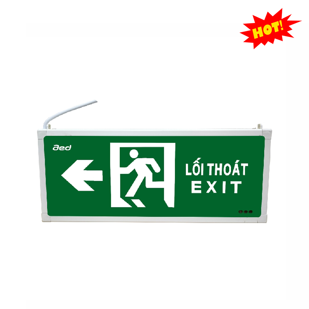 Đèn Exit hai mặt chỉ một hướng – Song ngữ